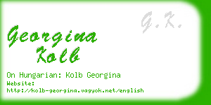 georgina kolb business card